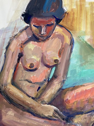 Belle peinture gouache art - belle,