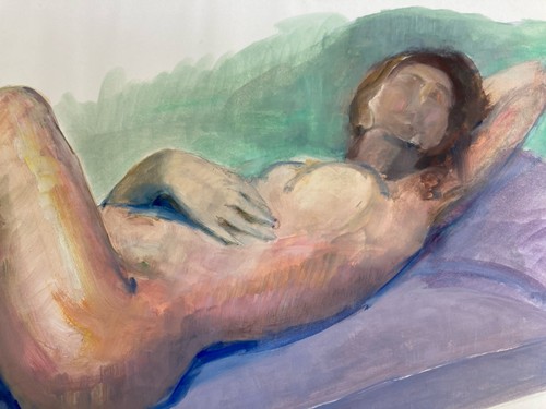 Très belle peinture gouache - belle,
