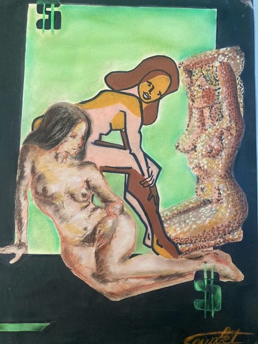 Beau dessin gouache papier - beau,