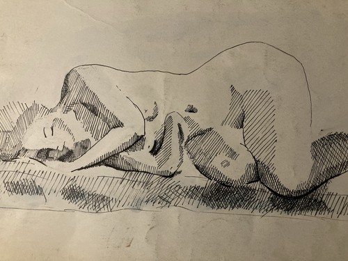 Très beau dessin lavis encre - lavis,