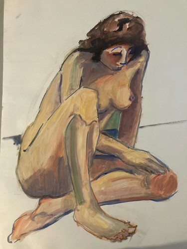 Très belle peinture gouache - belle,
